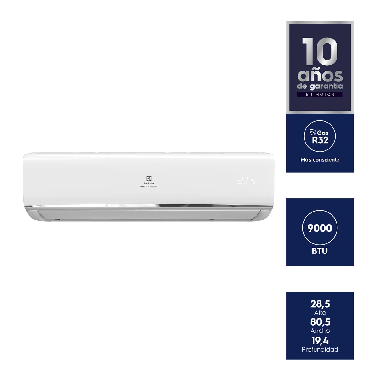 ELECTROLUX - Aire Acondicionado Split Inverter 9000 Btu Electrolux