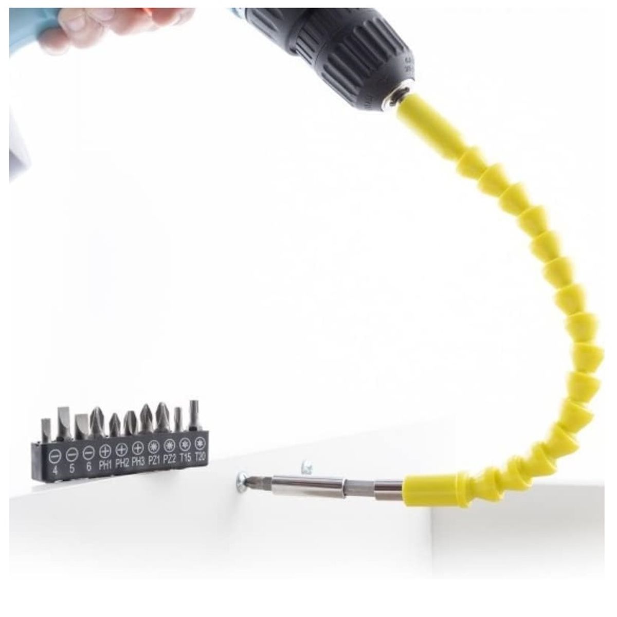 GENERICO - Herramienta Flexible Destornillador Puntas Variadas de Impacto