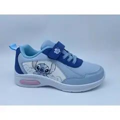 DISNEY - Zapatillas con luces Niña Celeste Carita Lilo & Stitch