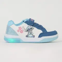 DISNEY - Zapatillas con luces Niña Blanco Flores Lilo & Stitch