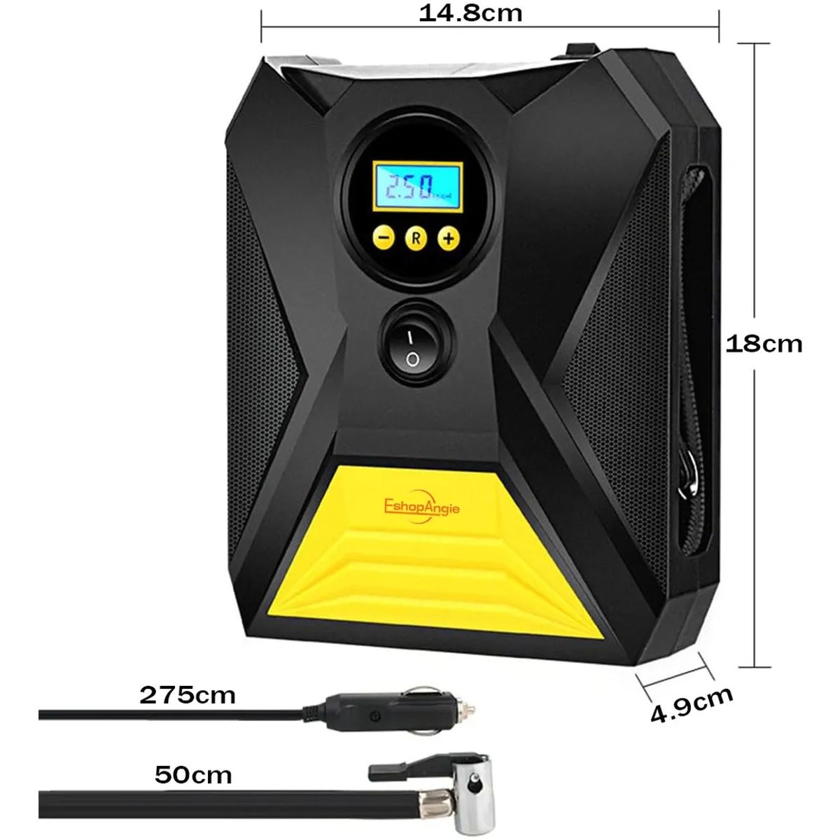 CALGARY - Compresor Aire Auto Digital 12V Portátil Calgary  300PSI con Apagado Automático