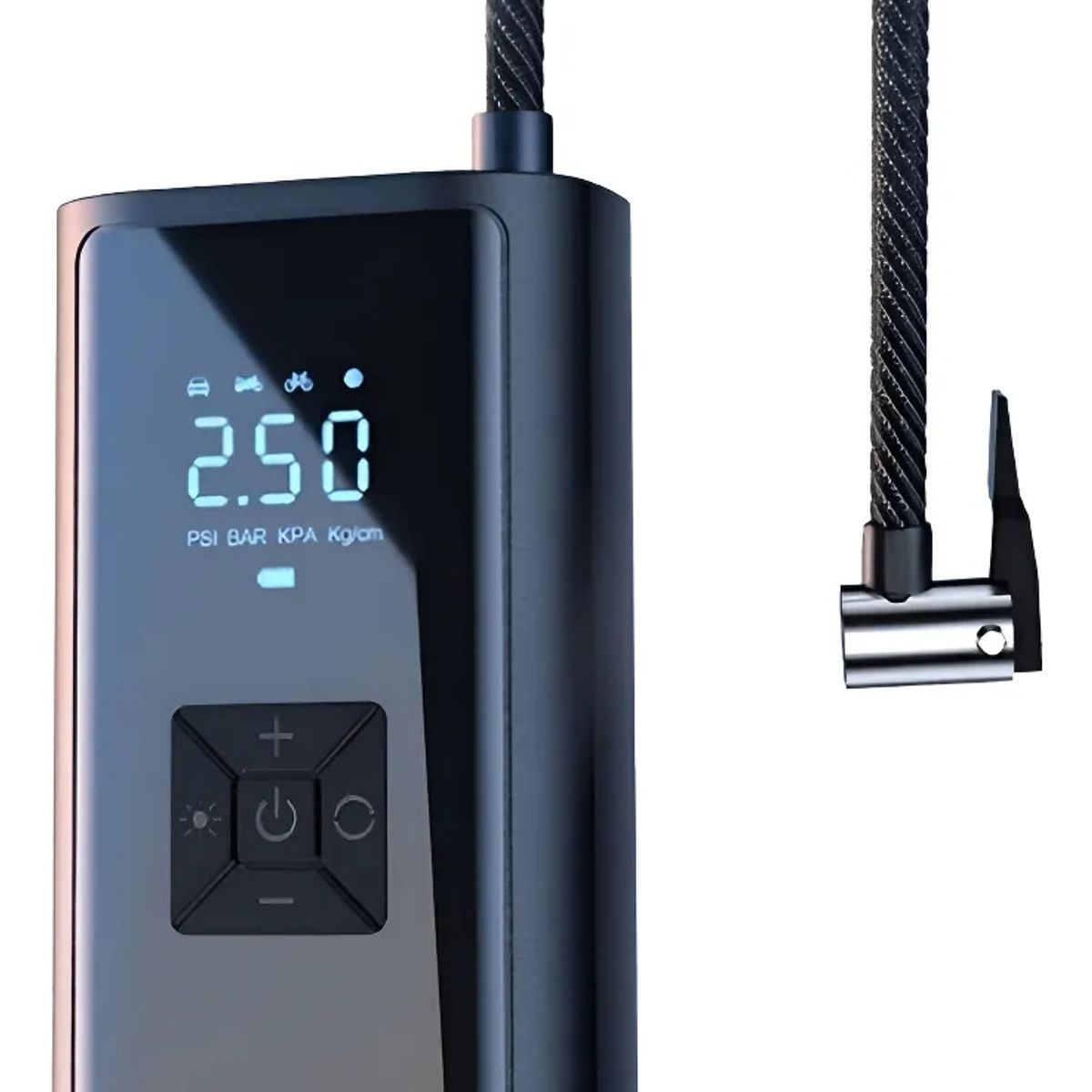 GENERICO - Compresor Aire Portátil Inalámbrico 150 PSI - Inflador Auto Bici Moto Digital Power Bank 6000mAh