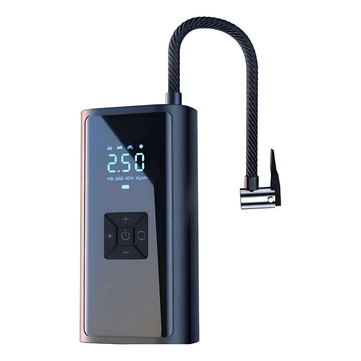 GENERICO - Compresor Aire Portátil Inalámbrico 150 PSI - Inflador Auto Bici Moto Digital Power Bank 6000mAh