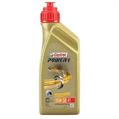 CASTROL - Aceite Motor para Moto 15w50 Sintetico Power 1 4T 1 Lt.