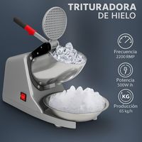 Trituradora de Hielo Eléctrica Profesional Potente Segura y Eficiente