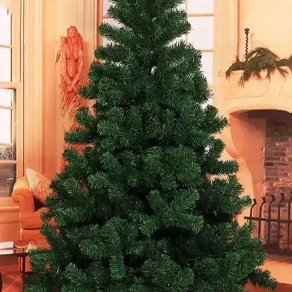 GENERICO - Árbol De Navidad Frondosos Con Pata Metálica Verde