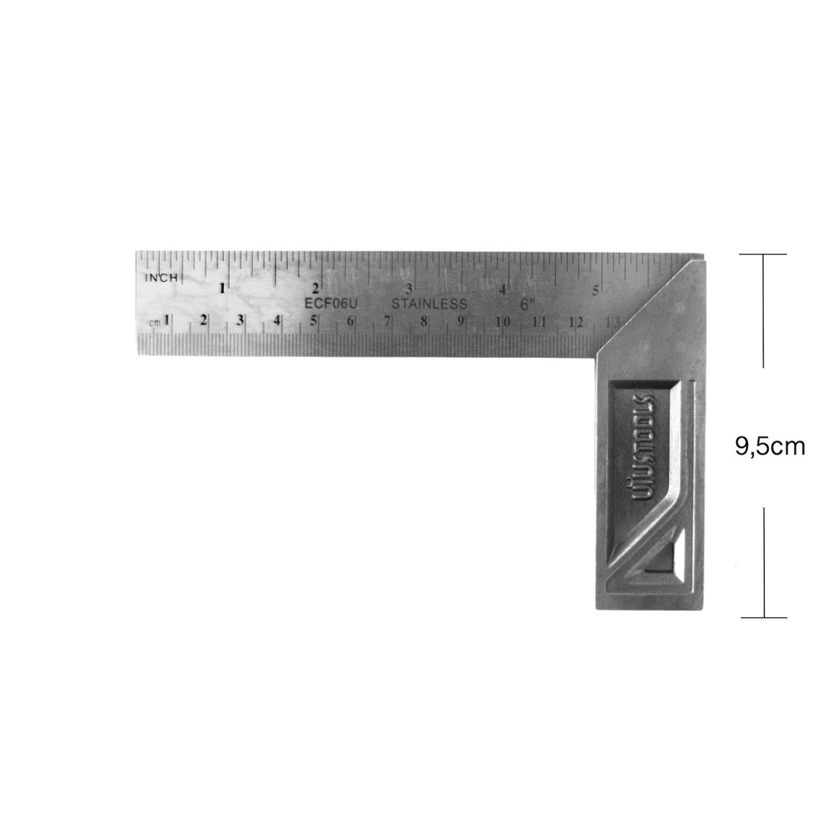 GENERICO - Escuadra de Mano 15cm Herramienta Metalica Carpintero 6 pulgadas