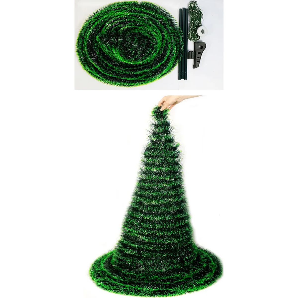 GENERICO - Árbol De Navidad Artificial Plegable Fácil Armado 150cm