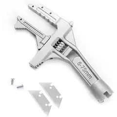 GENERICO - Llave Inglesa Francesa Especial Multiuso de Gran apertura hasta 75mm