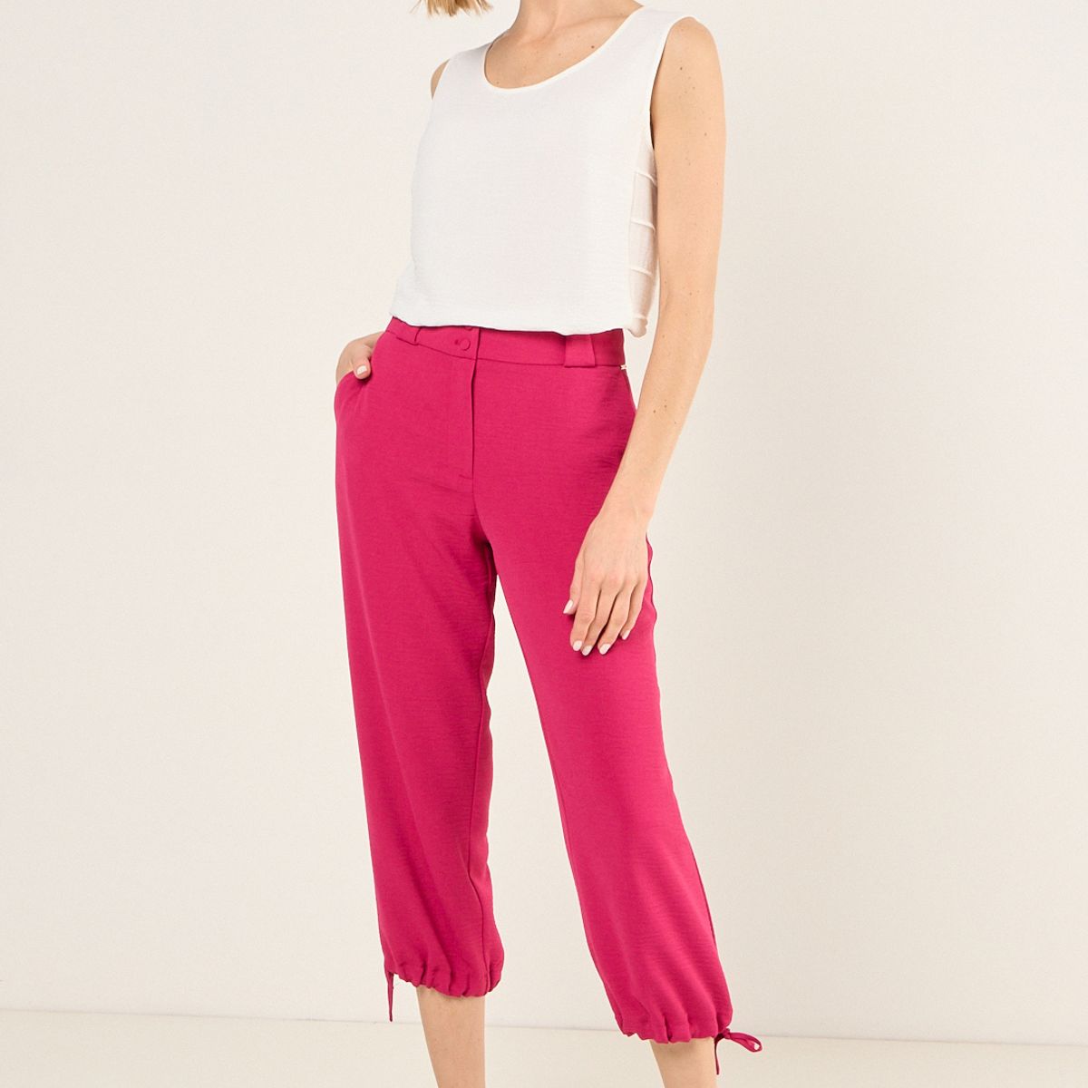 MA GRIFFE - Capri Liso Mujer Fucsia Magriffe