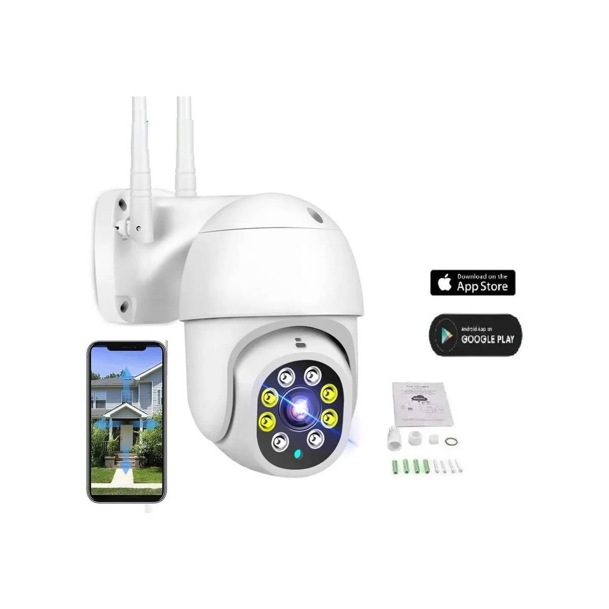 Cámara Para Exterior IP Impermeable Visión Nocturna Motorizada YOOSEE, marca GENERICO - Foto Principal