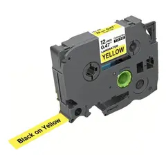 GENERICO - Cinta Generica Pt-h110 Rotuladora 12mmx8m Blanca Amarillo