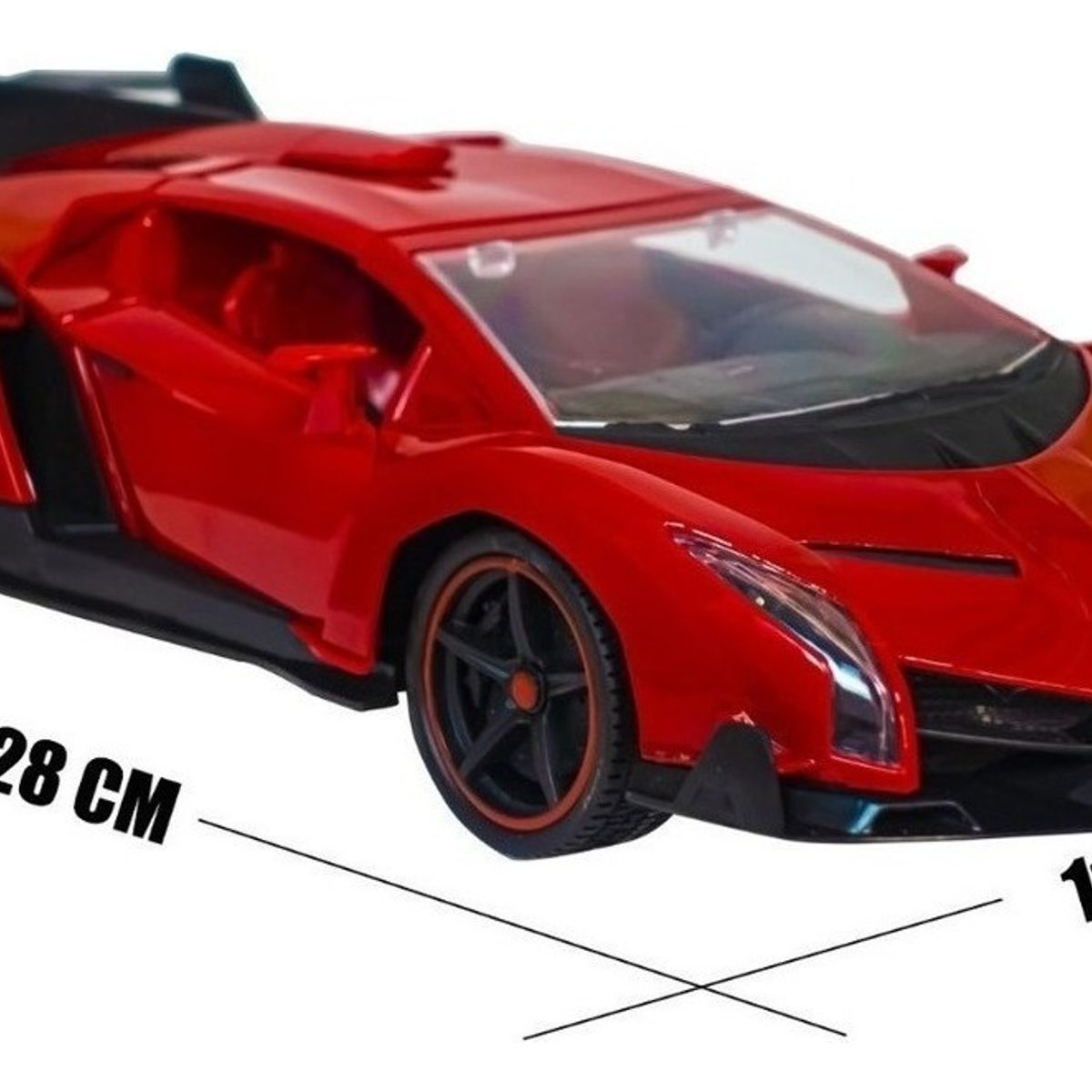 GENERICO - Auto A Control Remoto Tipo Lamborghini Deportivo Rojo