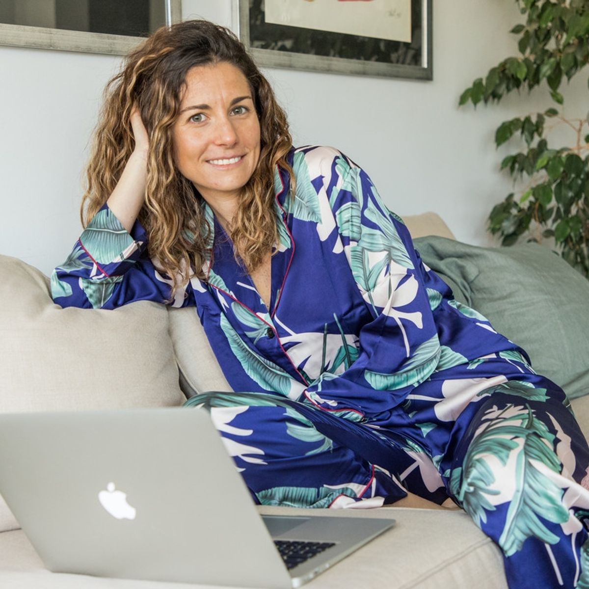 OPHELIA - Pijama Satin Foresta