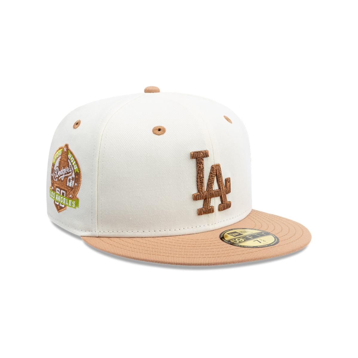 NEW ERA - Gorra 59Fifty Los Angeles Dodgers MLB Wooden Blanco