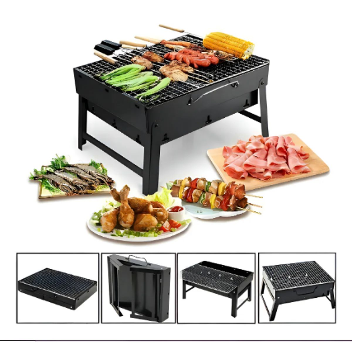 GENERICO - Mini Parrillera Plegable De Carbon Portatil Parrillera