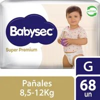 Pañales de Bebé Super Premium Cuidado Total 68 un G