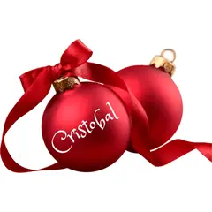 GENERICO - Pack 6 Pelotas Navideñas Personalizadas Para Árbol