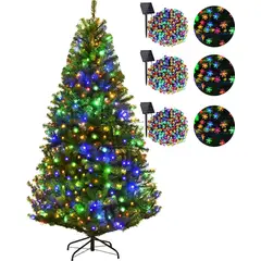 GENERICO - Arbol De Navidad 180mts + 6 Luces Solares Modelos Variados