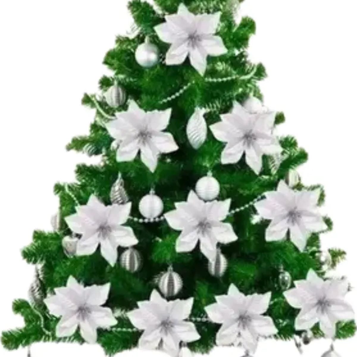 GENERICO - Pack 20 Flores Navideña Adorno De Navidad Decoración 3030
