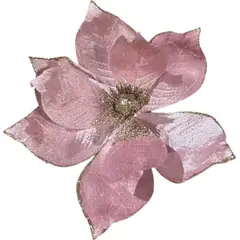 GENERICO - Pack 3 Flores Navideña Adorno De Navidad Decoración Árbol