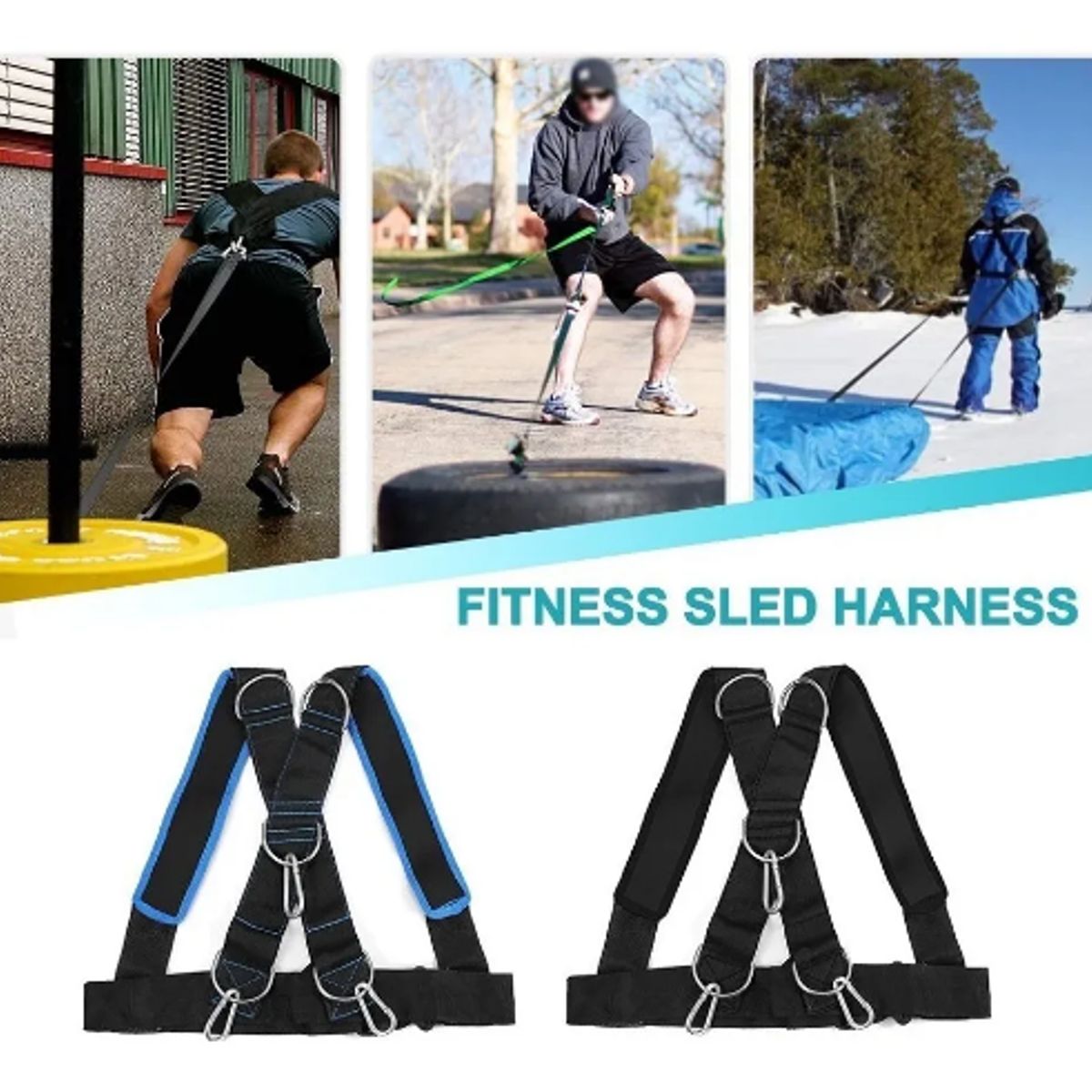 GENERICO - Arnes De Trineo Ejercicio Fitness De Entrenamiento Ajustable