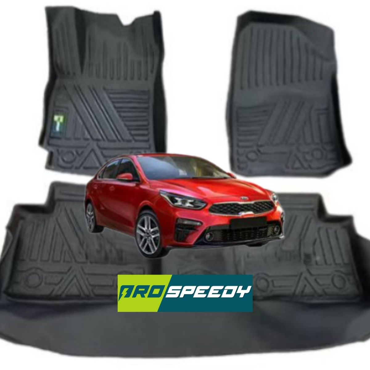 GENERICO - PISOS CALCE PERFECTO PROSPEEDY KIA CERATO 2019+ 3PIEZAS