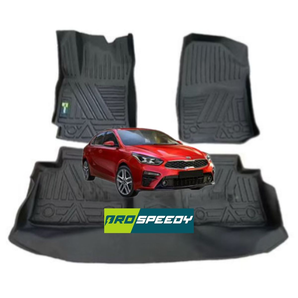 GENERICO - PISOS CALCE PERFECTO PROSPEEDY KIA CERATO 2019+ 3PIEZAS