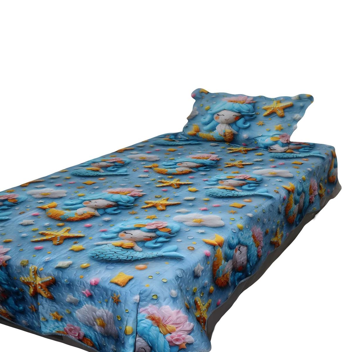 GENERICO - CUBRECAMA INFANTIL DE VERANO 5D PLAZA Y MEDIA 180 X 230 CM