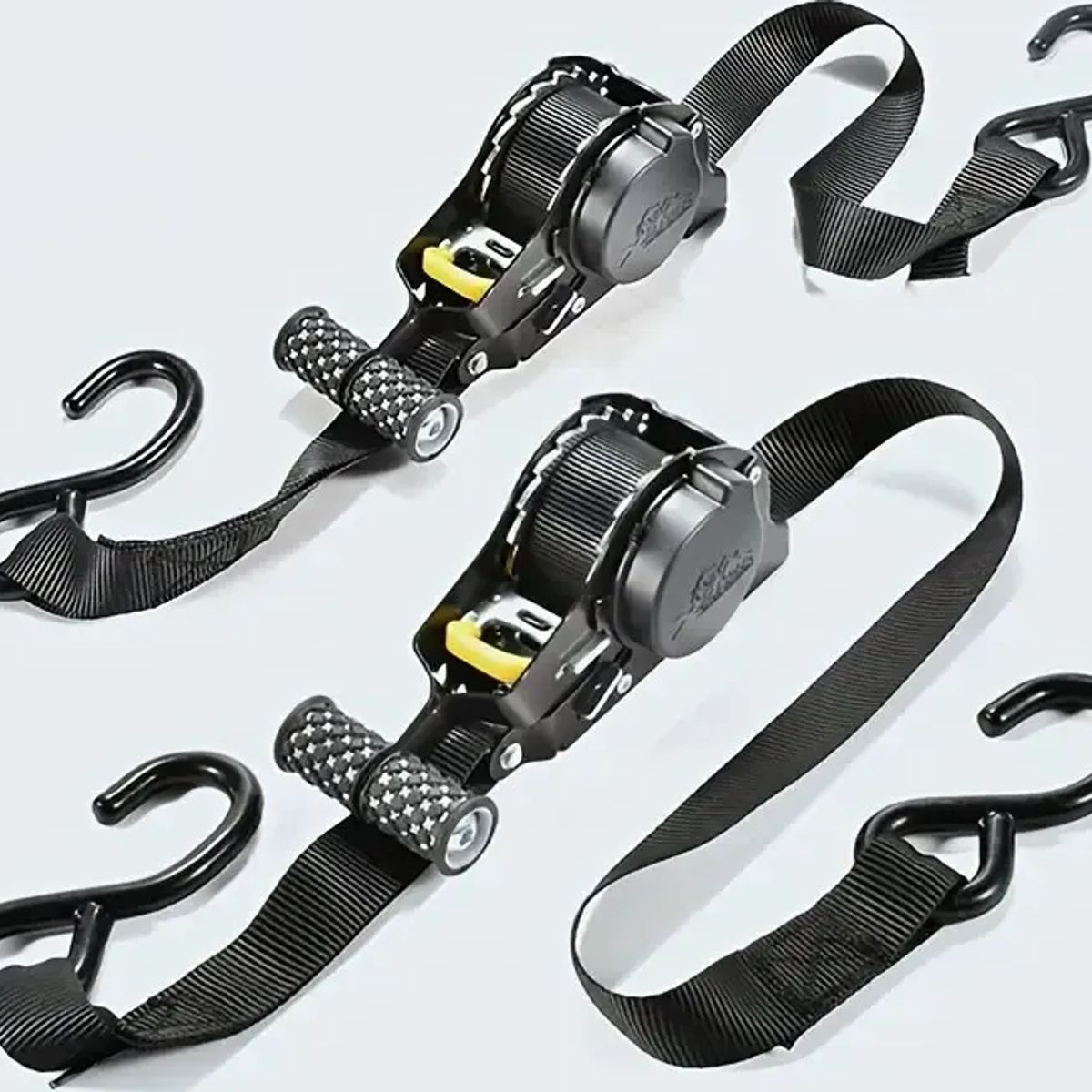2pcs Correaeslinga Amarre Retráctil 25cmx33m Negro, marca GENERICO - Foto Principal