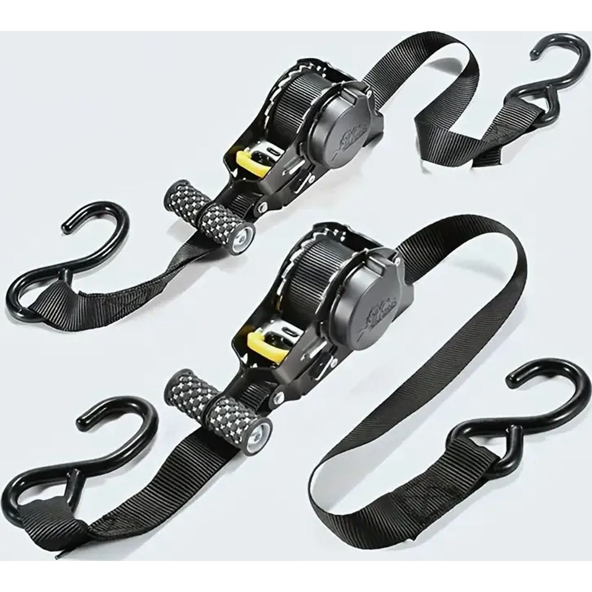 2pcs Correaeslinga Amarre Retráctil 25cmx33m Negro, marca GENERICO - Foto Principal