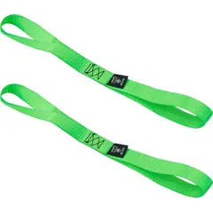 GENERICO - Pack X 2 Correaeslinga Amarre Retráctil 25cmx5m Cargo Alfa Negro