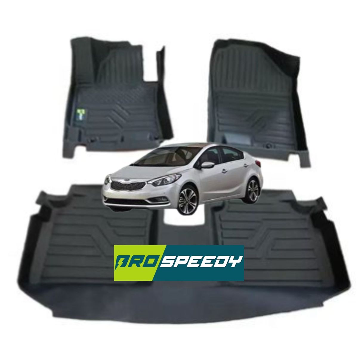 GENERICO - PISOS CALCE PERFECTO PROSPEEDY KIA CERATO 2011AL2017-2018 3PIEZAS