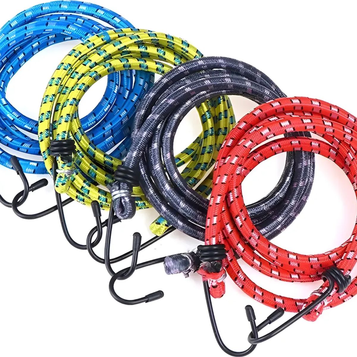 GENERICO - Set 12 Cuerdas Elasticas 168m Eslinga Amarre Pulpo Surtidos