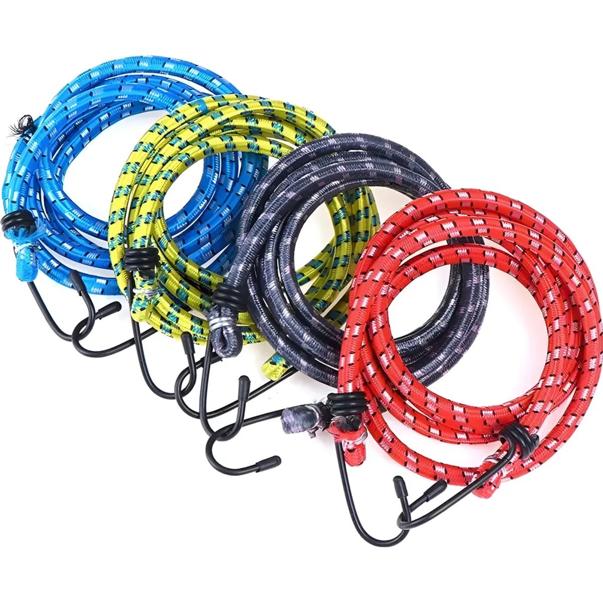 GENERICO - Set 12 Cuerdas Elasticas 168m Eslinga Amarre Pulpo Surtidos