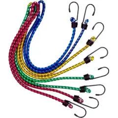 GENERICO - Pack 6 Cuerda Elastica 168m Equipaje Eslinga Amarre Pulpo Surtido