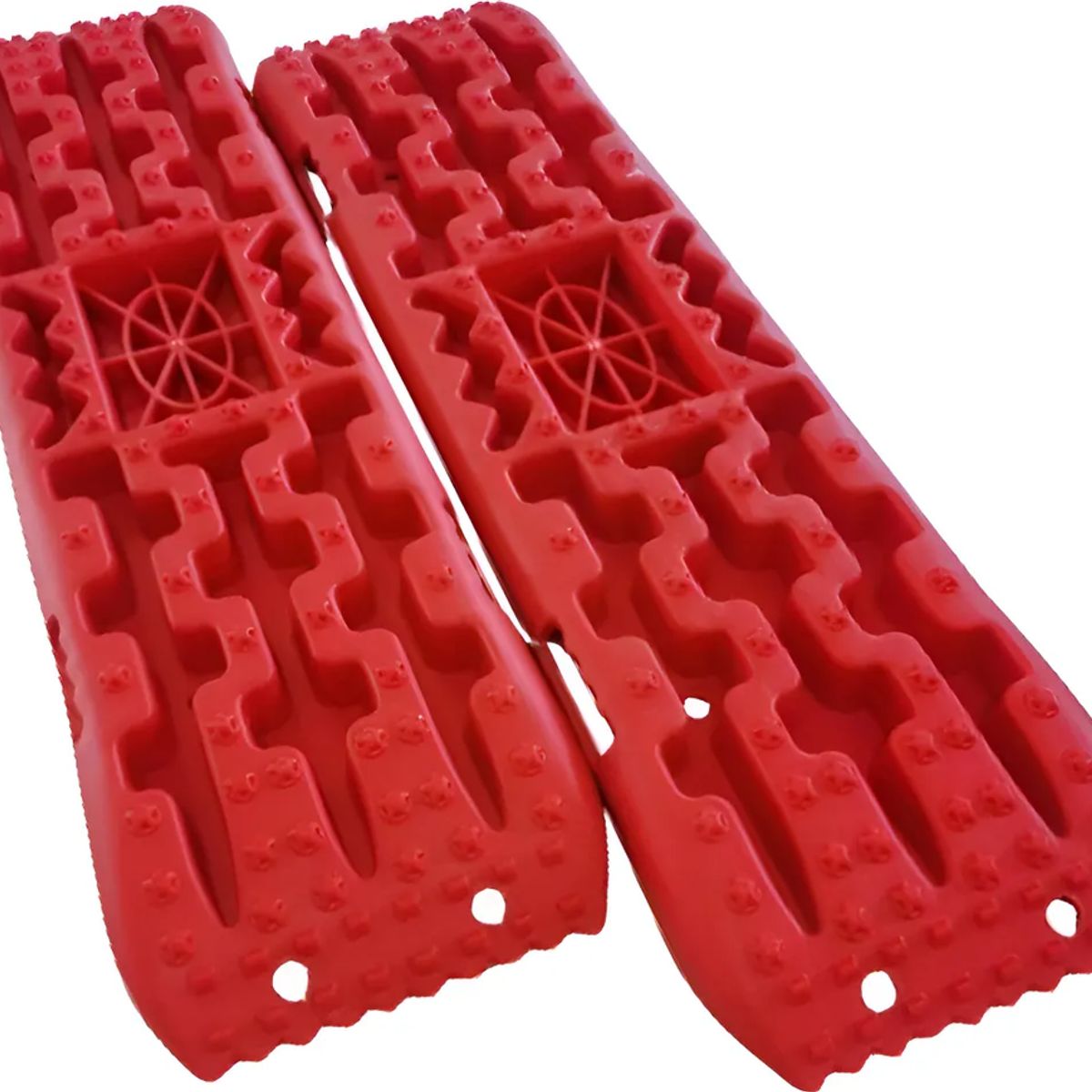 GENERICO - Tablas De Tracción Recuperación Rescate 4x4 Con Base Hi-lift Rojo
