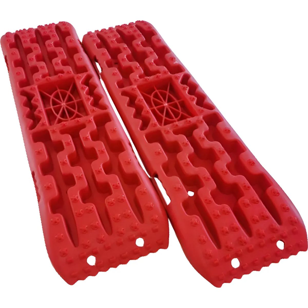 GENERICO - Tablas De Tracción Recuperación Rescate 4x4 Con Base Hi-lift Rojo