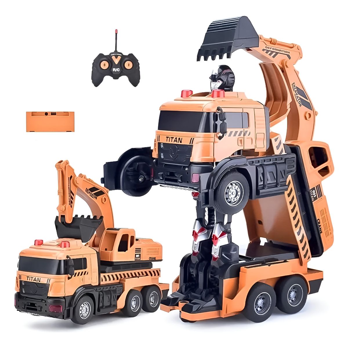 HOMEBRANDT - Auto A Control Remoto Transformer Robot Excavadora