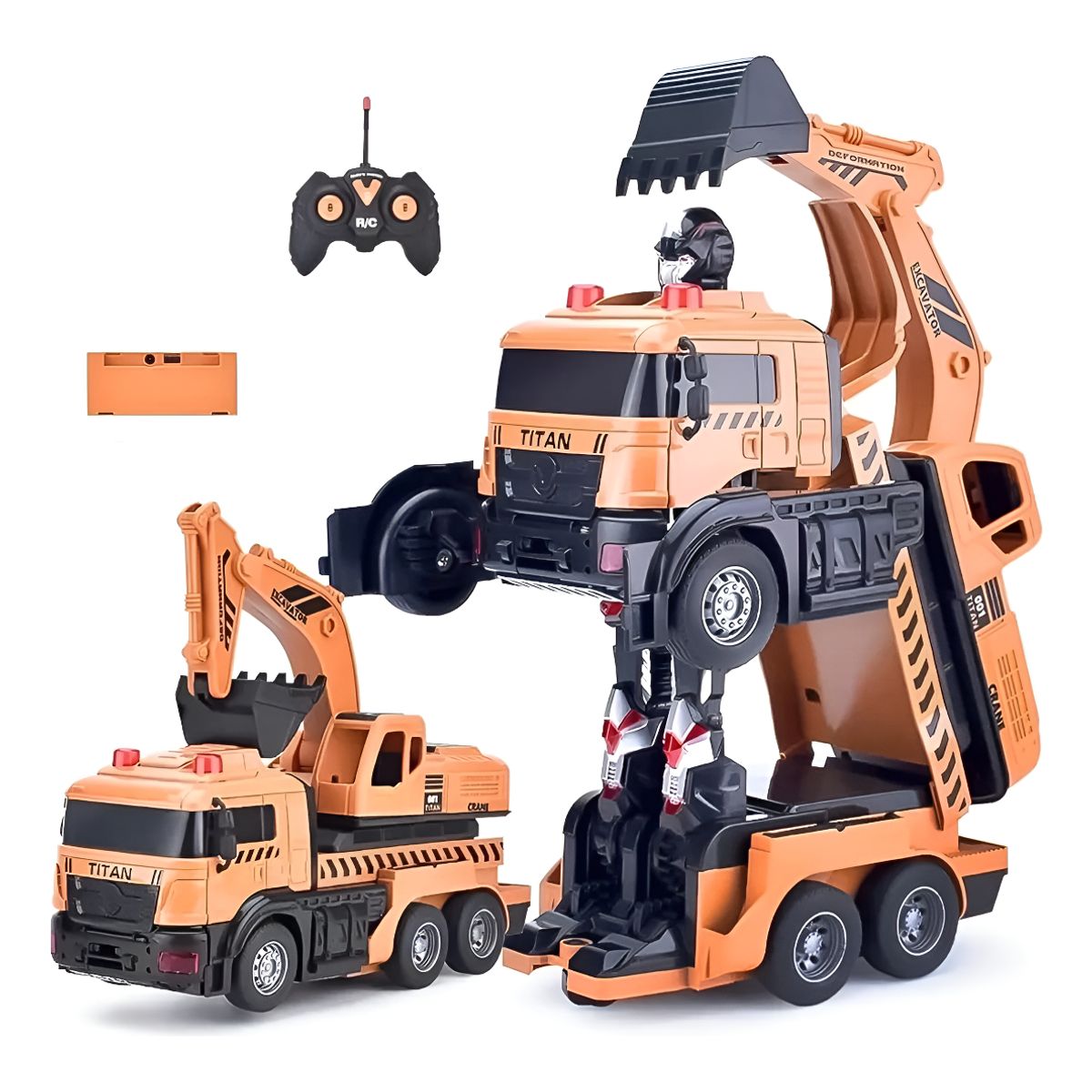 HOMEBRANDT - Auto A Control Remoto Transformer Robot Excavadora