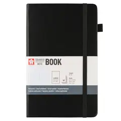 SAKURA - Libreta Hoja Crema con Cuadros 13x21cm