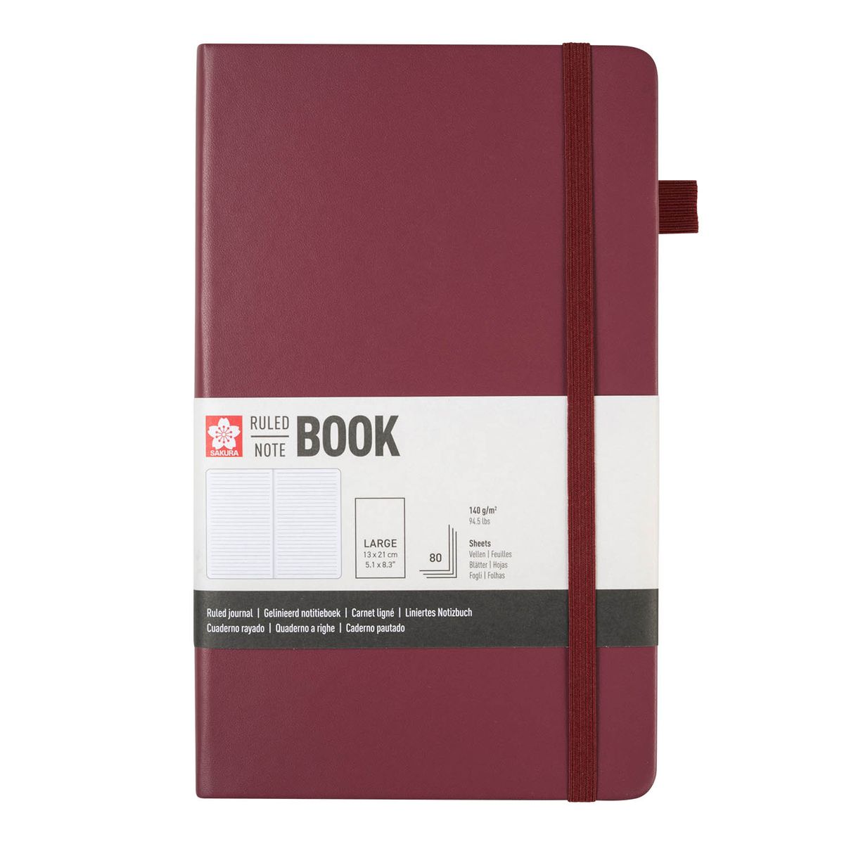 SAKURA - Libreta Sakura Hoja Crema con Lineas 13x21cm