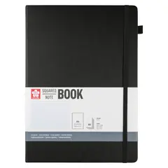 SAKURA - Libreta Hoja Crema con Cuadros 21x30cm