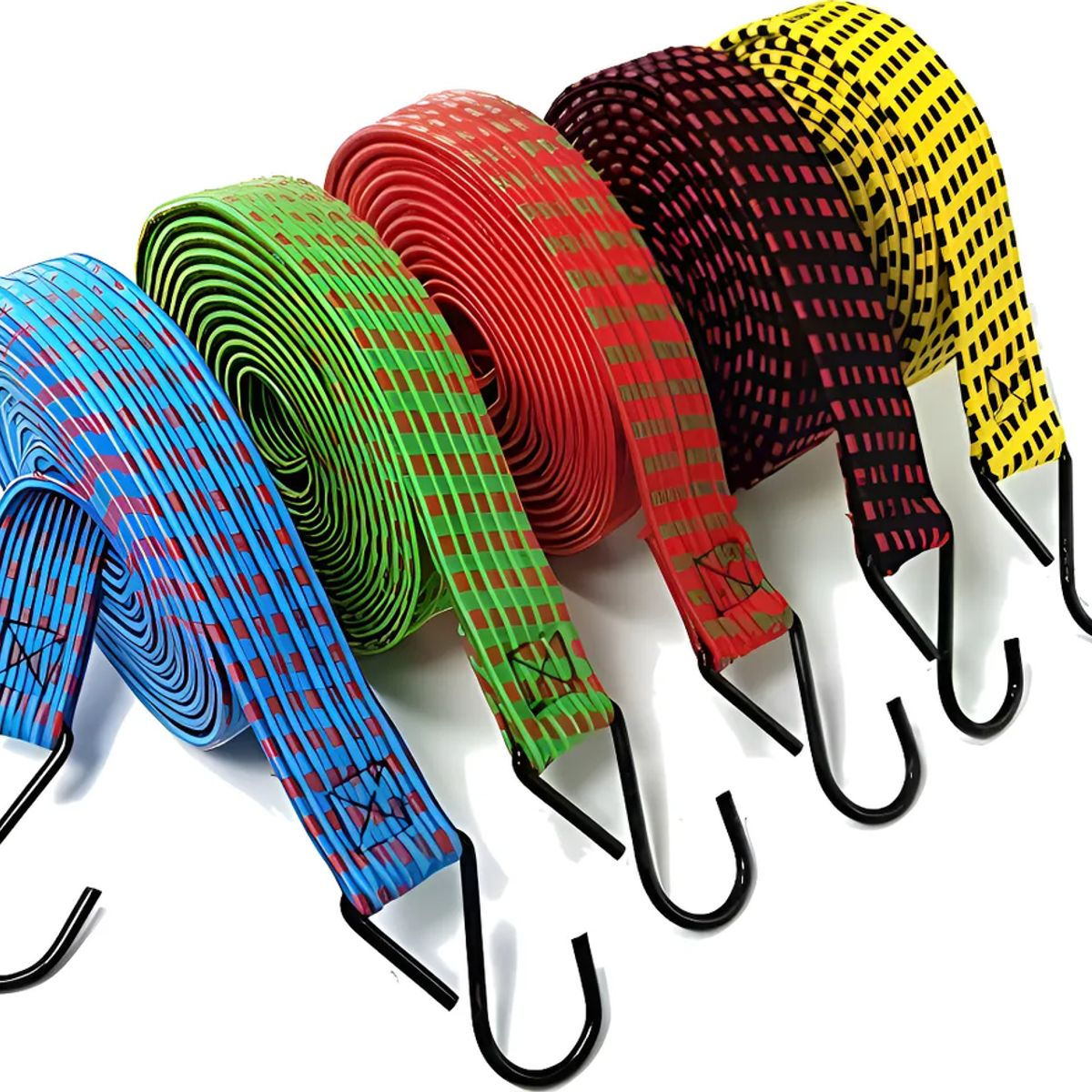 Set 6 Cuerdas Elásticas 15m Eslinga Amarre Pulpo Surtidos, marca GENERICO - Foto Principal