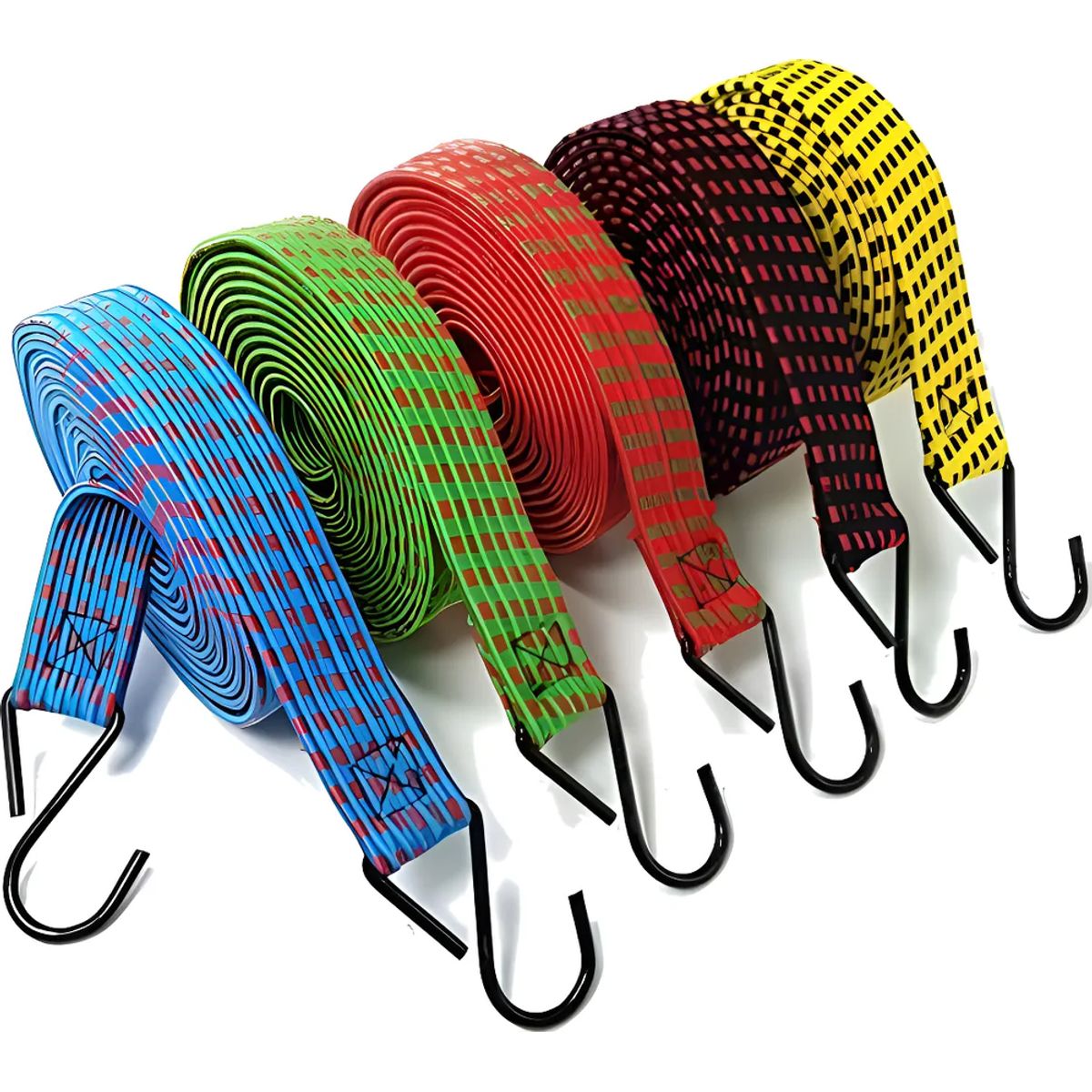 Set 6 Cuerdas Elásticas 15m Eslinga Amarre Pulpo Surtidos, marca GENERICO - Foto Principal