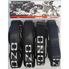 GENERICO - Tie Downs Eslinga Negro 4 Uni Con Tribilin Amarras Para Moto