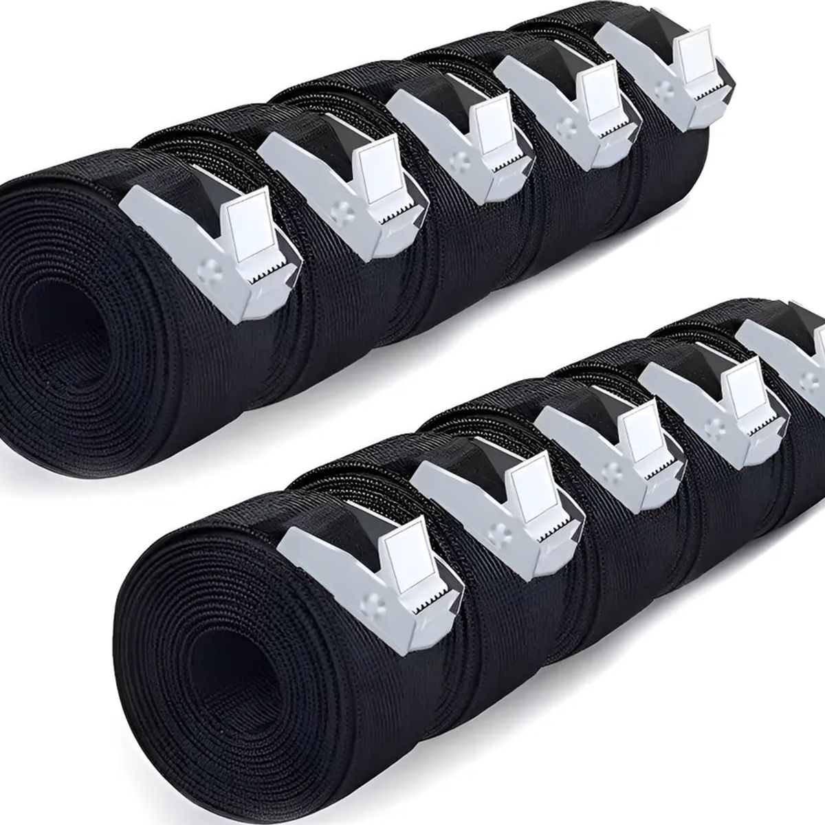 10 Cincho Correa Amarre Trinquete Hebilla Cinta Auto Moto 2m Negro, marca GENERICO - Foto Principal