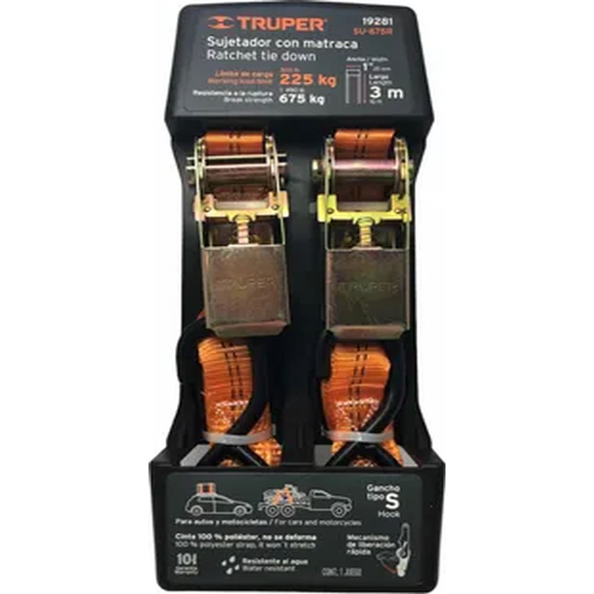 GENERICO - Eslinga Para Carga 675kg 3 Mts Truper Su-675r