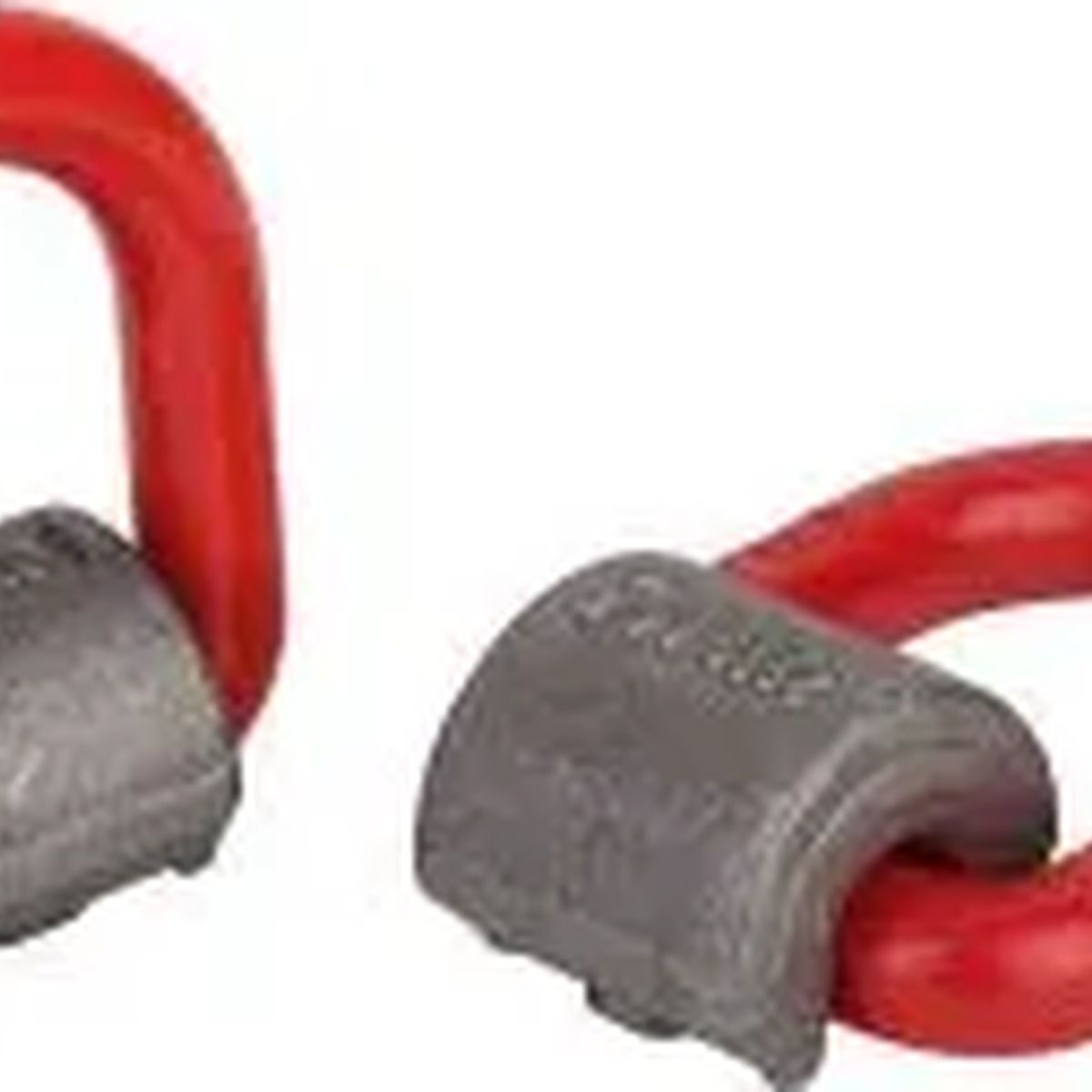 GENERICO - Cancamo Soldable D-ring Gr80 2000kg 1 Unidad Rojo