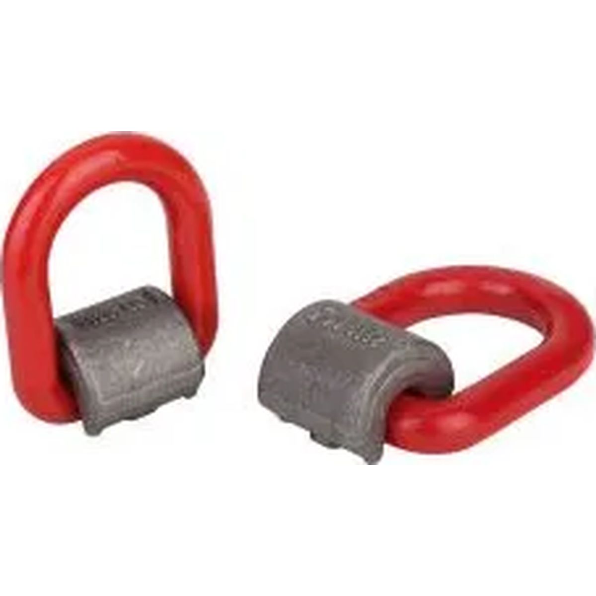 GENERICO - Cancamo Soldable D-ring Gr80 2000kg 1 Unidad Rojo
